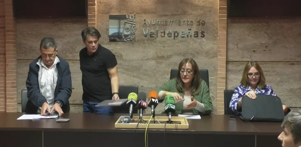 Los cuatro portavoces de la oposición