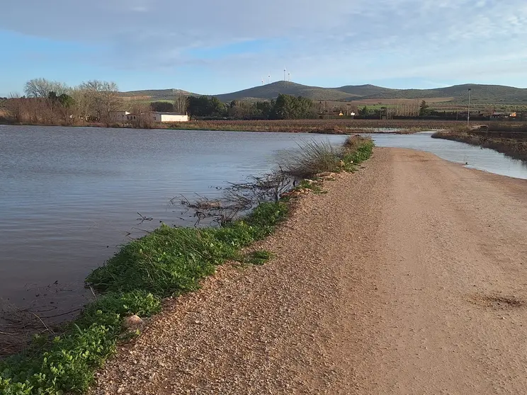 Entorno del pantano Vallehermoso inundado