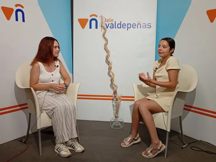 Jimena Franco durante la entrevista