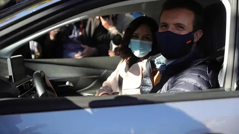 Pablo Casado e Isabel Díaz Ayuso en la manifestación contra la Ley Celáa

Foto: Expansión