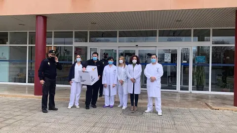 Llegada de las vacunas al Hospital de Valdepeñas