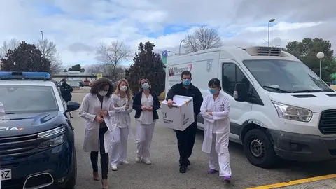 Llegada de las vacunas al Hospital de Valdepeñas
