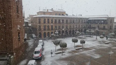 Villanueva de los Infantes nevado