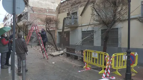 Casa derrumbada en la Esquina de Juan Alcaide con Seis de Junio