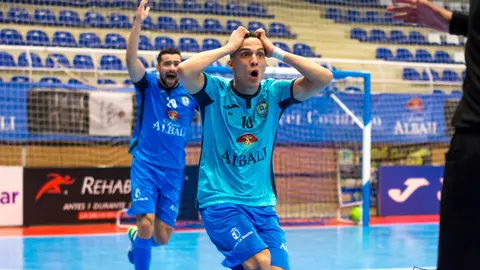 Dani Santos después que le anularán el gol que le daba la victoria al Valdepeñas en el Viña Albali 0-0 Palma
Foto: ACP-FSV