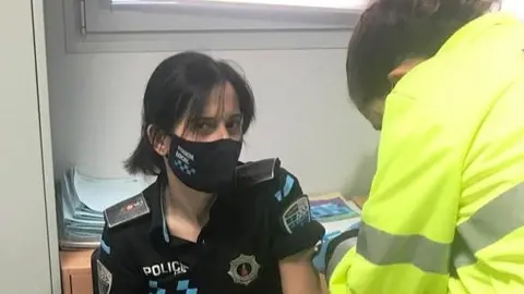 Vacunación de la Policía Local de La Solana
