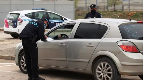 Control policial de la Policía Local de La Solana