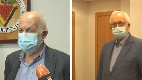 García Carrión y Félix Solís en la DO Valdepeñas (noviembre de 2020)