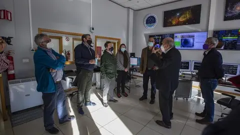 Page en su visita a las Canarias