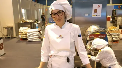 Natalia Espinosa de los Monteros, del IES Gregorio Prieto en el concurso SpainSkills de 2019