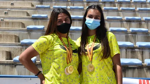 Carla Moliterni y Nerea de Lamo oro y Plara en martillo