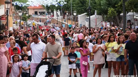 Estampa de la la inauguración de la última feria de La Solana en 2019