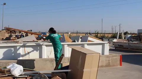 Trabajadora del Punto Limpio de Manzanares