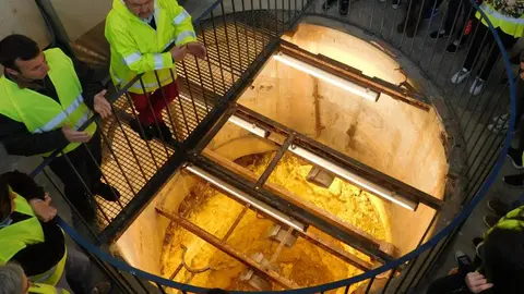 Visita al pozo de captación de Daimiel (imagen de archivo)