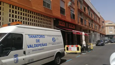 Bloque de pisos del fallecimiento del varón