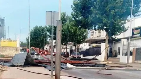 Avenida de la Constitución cortada