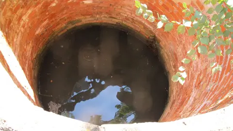 Pozo de Malagón donde cayó el hombre con sus perros