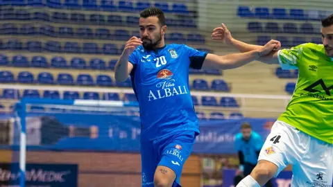 Chino y Lolo en el Viña Albali Valdepeñas 0-0 Palma Futsal de la temporada 2020-21
Foto: ACP-FSV