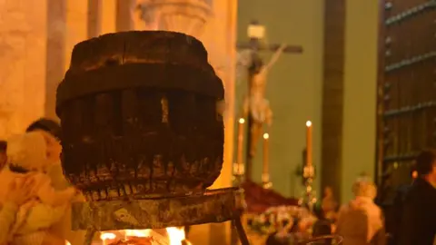 Quema de cubos del año pasado en Daimiel