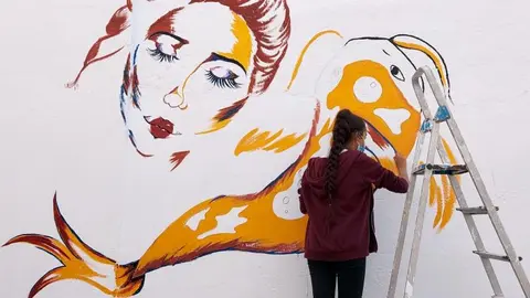 Manar Ed Dib trabajando en 'La geisha'