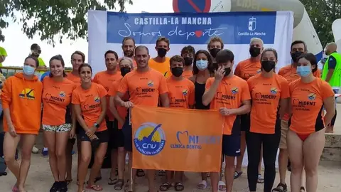 Club de Natación Valdepeñas en el Campeonato de Aguas Abiertas de Ruidera