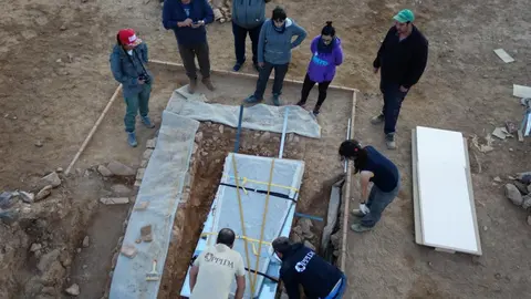 Trabajos de arqueología en el yacimiento de Oreto de Granátula de Calatrava