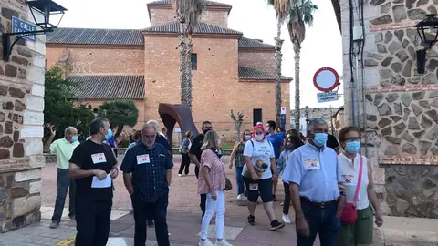 Marcha solidaria en Granátula de Calatrava por las erupciones de La Palma