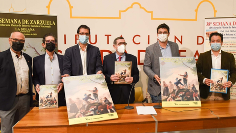 Autoridades presentes en el acto realizado en la Diputación Provincial de Ciudad Real