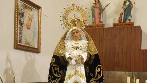 Así lució la Virgen en la ermita de Santa Quiteria tras la restauración
Foto: GACETA