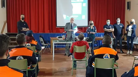 Curso impartido para los mimebros de Protección Civil en Santa Cruz de Mudela