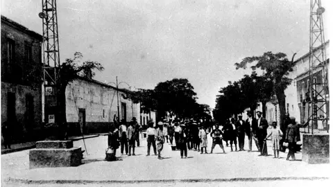 Paseo de la Estación a principios del siglo XX