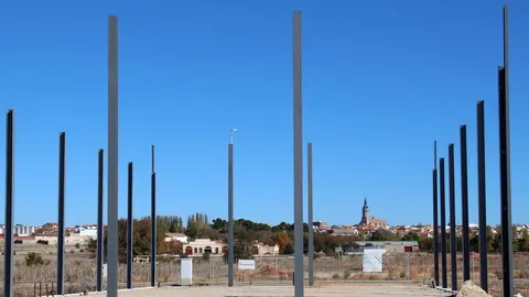 Nave en construcción en el nuevo Parque Empresarial