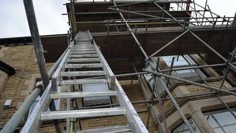Imagen de archivo de unos andamios