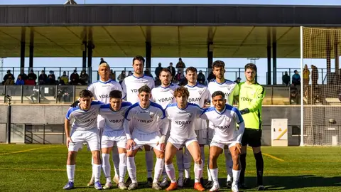 El once del Ydray CD Valdepeñas frente al CDB Herencia el 23 de enero