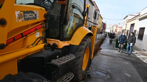 Obras de mejora en la calle Cuberos