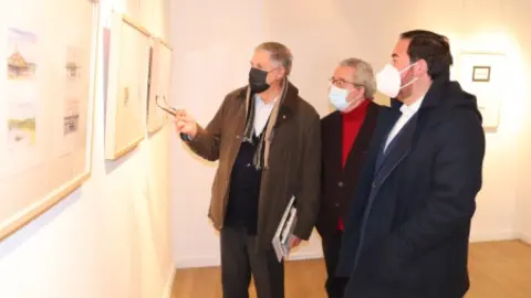 Sala de exposiciones en la Casa Malpica