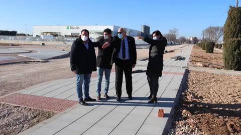Julián Nieva visita las obras del Sector 5