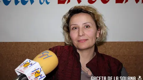 Anna Karpinska en los estudios de Radio Horizonte