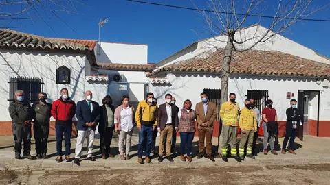 Base del retén contra incendios en Viso del Marqués