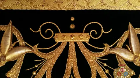 Saya de la pandemia de la Hermandad de Misericordia y Palma