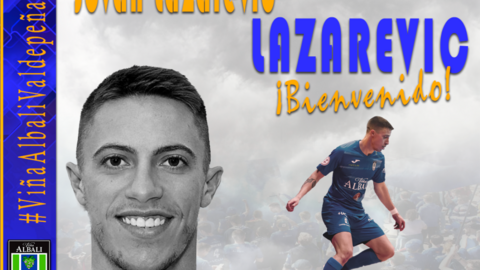 Anuncio del fichaje de Lazarevic por el Viña Albali Valdepeñas