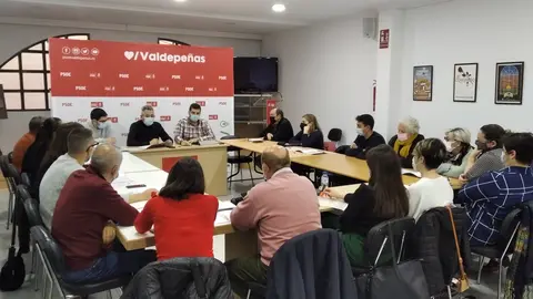 Reunión CEM y GMS PSOE Valdepeñas (abril 2022)