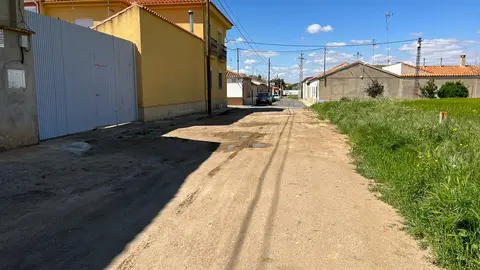 Calle a urbanizar en Santa Cruz de Mudela