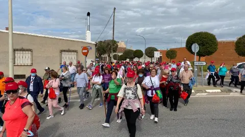Ruta senderista para personas mayores