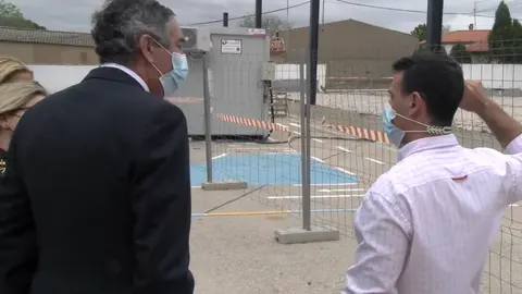 Visita a las obras del CEIP Cervantes de Santa Cruz de Mudela