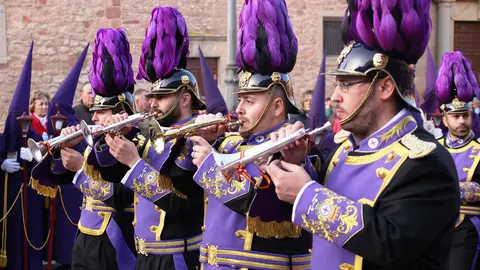 La Banda de Jesús durante la madrugá del Viernes Santo