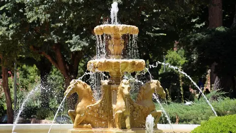 Fuente de un parque de La Solana