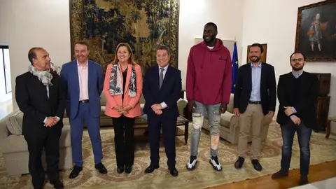 Recepción al jugador de baloncesto Usman Garuba