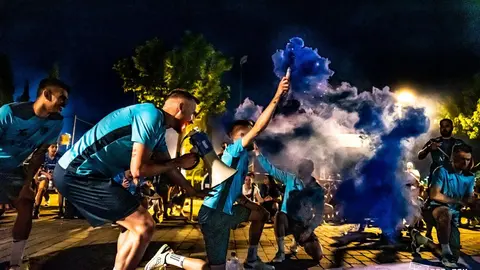 La Marea Azulona despide a jugadores y cuerpo técnico del Viña Albali Valdepeñas para la Copa del Rey 2022

Foto: ACP-FSV