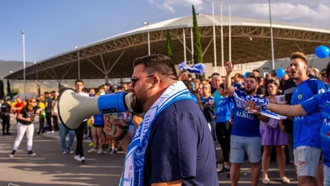 La Marea Azulona animando a los suyos antes de la final de la Copa del Rey 2022

Foto: ACP-FSV